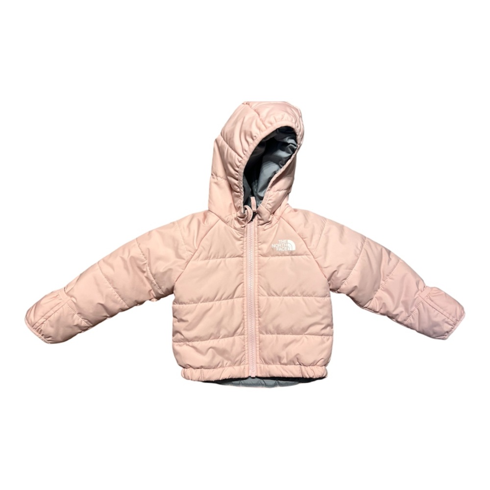 North Face Light Pink Hooded Jacket 6-12 Months - New Without Tags